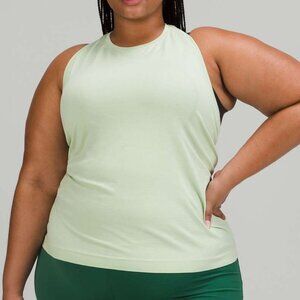 NWOT LULULEMON Swiftly Tech High Neck Racerback Tank Top Race Length 8, Green